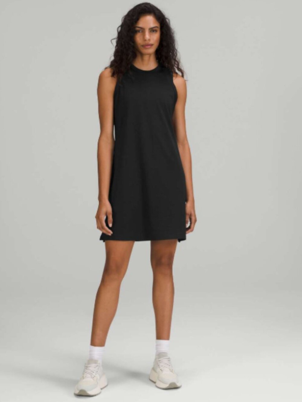 Lululemon Classic fit cotton blend dress Black Sleeveless Tank 8
